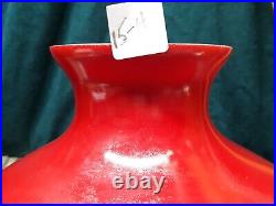 10 Aladdin Ruby Red Encased TAM O' Shanter Oil Kerosene Glass Lamp Shade 15-4