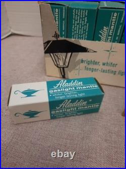 10 Aladdin Upright Gaslight Mantle New Old Stock Original Blue Box With Big Box