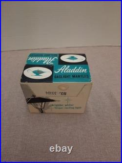 10 Aladdin Upright Gaslight Mantle New Old Stock Original Blue Box With Big Box