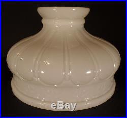 10 Early Coleman Style Opal Glass Oil Kerosene Electric Lamp Shade fits Aladdin