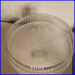 10 Fitter Satin Crystal Panel Glass Oil Lamp Shade #601 fits Aladdin