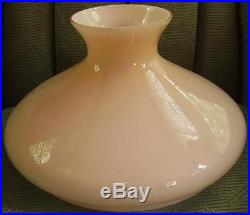 10 GLASS SHADE PINK CASED TAM O SHANTER fits oil kerosene lamp Aladdin