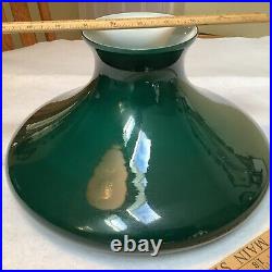 10 Green Oil Kerosene Glass Student Lamp Shade fits Aladdin, Rayo, B&H Center