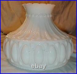 10 Opal GLASS SHADE fits aladdin/student/banquet oil kerosene lamp