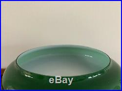 10 Tam O Shanter Green Cased Glass Oil Kerosene Lamp Shade Aladdin B&H Rayo