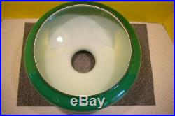 10 Tam O Shanter Green Cased Glass Oil Kerosene Lamp Shade Aladdin B&H Rayo