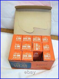 11 Aladdin Lox-On Mantle Fluid Oil Kerosene Lamp Light Display Box NOS B C 21C