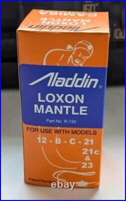 (12) Aladdin R-150 Lox-On Camisas Oil Lamp Mantle Models 12, B, C 21-21c & 23