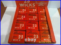 12 NOS Aladdin Model 23 Wicks In Boxes All Very Good
