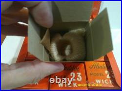 12 NOS Aladdin Model 23 Wicks In Boxes All Very Good