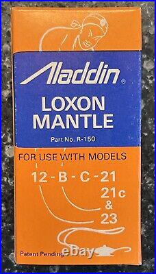 12-Vintage NOS Aladdin R-150 LoxOn Oil Lamp Mantle Models 12, B, C-14-21c 23&23c