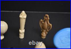 12 Vintage to Antique Lamp Finials, Some Glass, Some Plastic, Aladdin, other