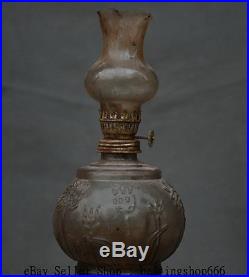 16 Rare Vintage China Glass Aladdin Retro Oil Lamp Light Kerosene Burner S01