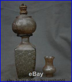 16 Rare Vintage China Glass Aladdin Retro Oil Lamp Light Kerosene Burner S01