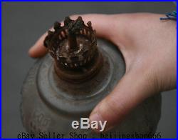 16 Rare Vintage China Glass Aladdin Retro Oil Lamp Light Kerosene Burner S02