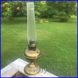 1890s Naugatuck Kerosene Lamp Complete with Aladdin Chimney
