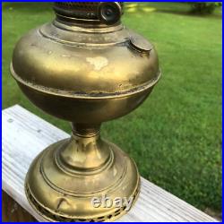 1890s Naugatuck Kerosene Lamp Complete with Aladdin Chimney