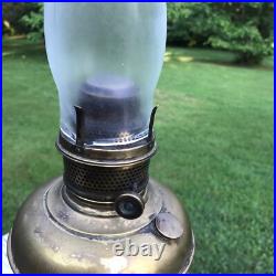 1890s Naugatuck Kerosene Lamp Complete with Aladdin Chimney