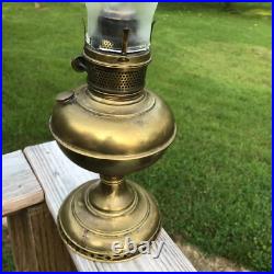 1890s Naugatuck Kerosene Lamp Complete with Aladdin Chimney