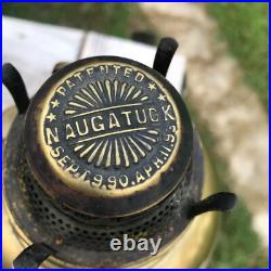 1890s Naugatuck Kerosene Lamp Complete with Aladdin Chimney