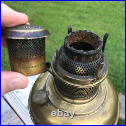 1890s Naugatuck Kerosene Lamp Complete with Aladdin Chimney