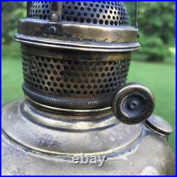 1890s Naugatuck Kerosene Lamp Complete with Aladdin Chimney