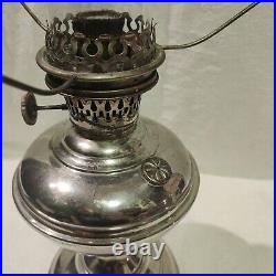 1913-1914 Antique Aladdin Model 5 Oil Lamp with 10 white glass shade