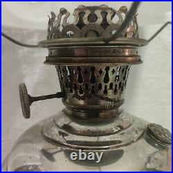 1913-1914 Antique Aladdin Model 5 Oil Lamp with 10 white glass shade