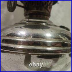 1913-1914 Antique Aladdin Model 5 Oil Lamp with 10 white glass shade