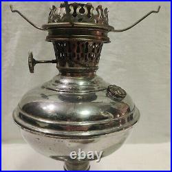 1913-1914 Antique Aladdin Model 5 Oil Lamp with 10 white glass shade