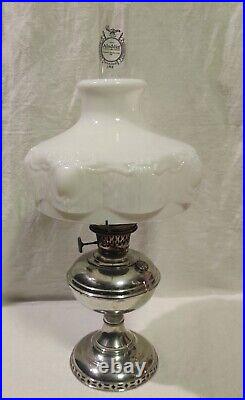 1913-1914 Antique Aladdin Model 5 Oil Lamp with 10 white glass shade