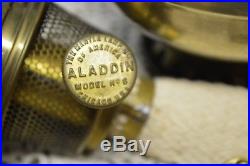1914 ALADDIN #6 Style #115 Hanging Lamp #215 Shade #6 Burner wick #5 Font Chimn