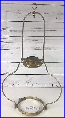1915-16 Aladdin Model No 6 Hanging Kerosene Lamp Antique Has Glass Chimney RARE