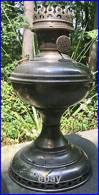 1915 1916 Aladdin Model No. 6 Nickel-plated Kerosene Table Lamp