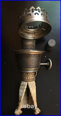 1915 1916 Aladdin Model No. 6 Nickel-plated Kerosene Table Lamp