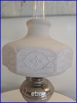 1915 Aladdin Oil Lamp Vintage Model 6, Glass Shade