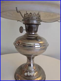 1915 Aladdin Oil Lamp Vintage Model 6, Glass Shade