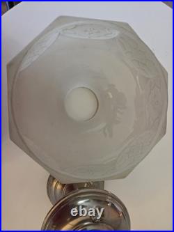 1915 Aladdin Oil Lamp Vintage Model 6, Glass Shade