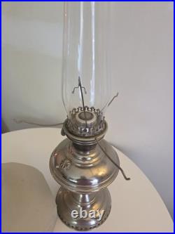 1915 Aladdin Oil Lamp Vintage Model 6, Glass Shade