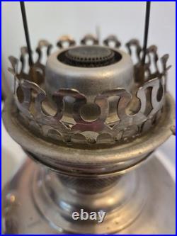 1915 Aladdin Oil Lamp Vintage Model 6, Glass Shade