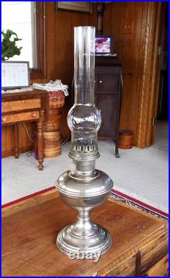 1922 ALADDIN Model No. 11 OIL LAMP WithOLD Style BALL Chimney, Patented Gallery