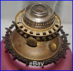 1928 35 Aladdin #12 GWTW Kerosene Oil Table Banquet Parlor Lamp Marked Chimney