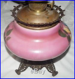 1928 35 Aladdin #12 GWTW Kerosene Oil Table Banquet Parlor Lamp Marked Chimney