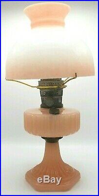 1930's ALADDIN Model B Corinthian Moonstone Rose KEROSENE LAMP Vintage VTG