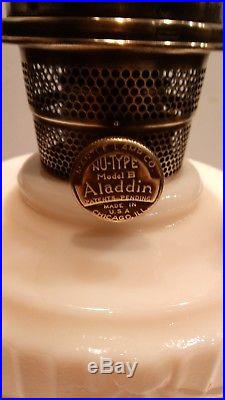 1930's Aladdin Alacite Lincoln Drape Kerosene Oil Lamp Model B Burner