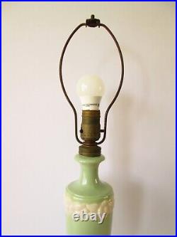 1930's Aladdin Electric Lamp Alacite Green Glass withFinial