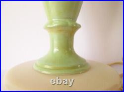 1930's Aladdin Electric Lamp Alacite Green Glass withFinial