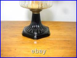 1930's Aladdin Model B Corinthian Oil Lamp with Black Base Complete with Shade