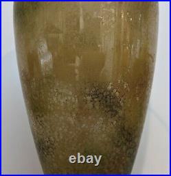 1930's Aladdin Variegated Tan Oil Kerosene Vase Lamp #1241 withInsert 12 Brown
