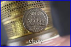 1930s Aladdin Rose Moonstone Oil Lamp Electric Conversion